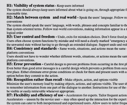 Heuristic Evaluation